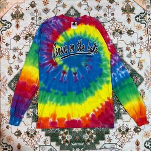 Geneva on the Lake Ohio Tie Dye‎ Long Sleeve T-Shirt Multicolor Small